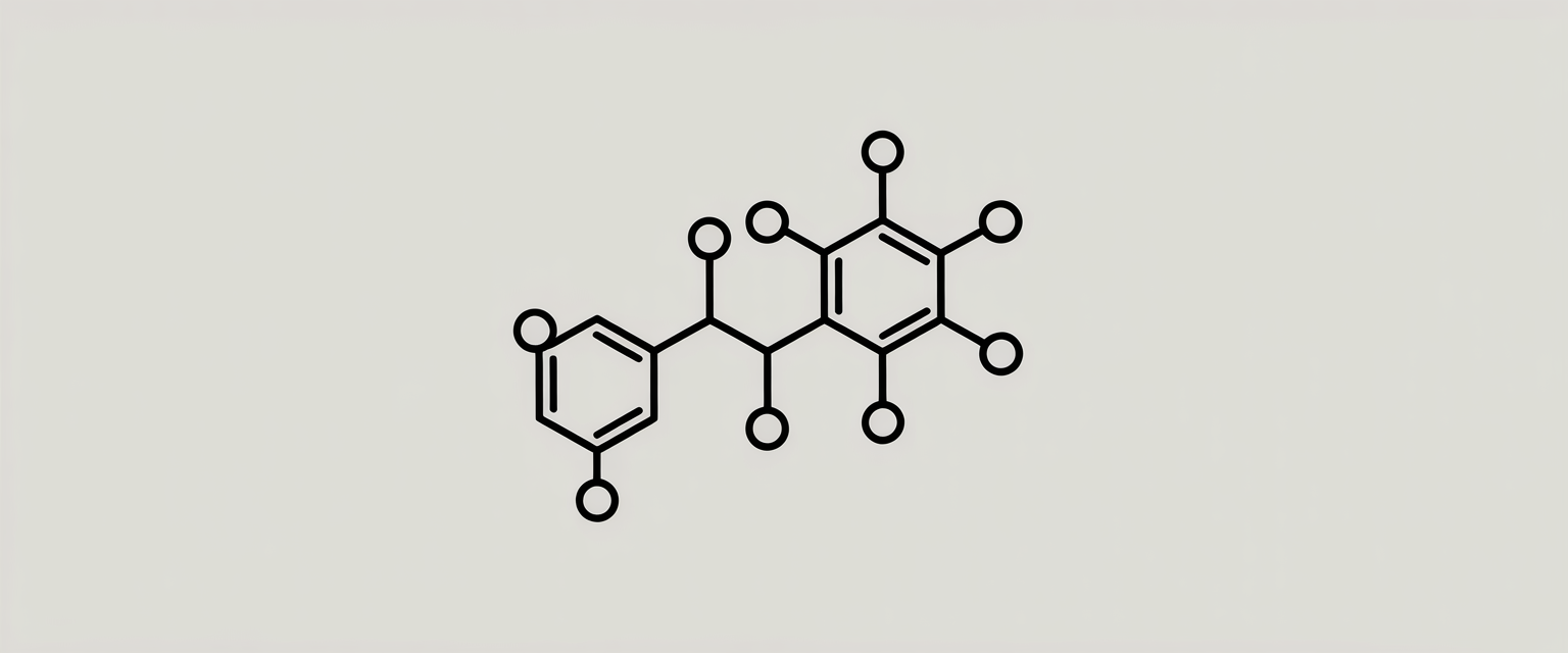 Minimalist line art of a nicotine molecule, featuring simple, monochromatic lines with ample negative space.