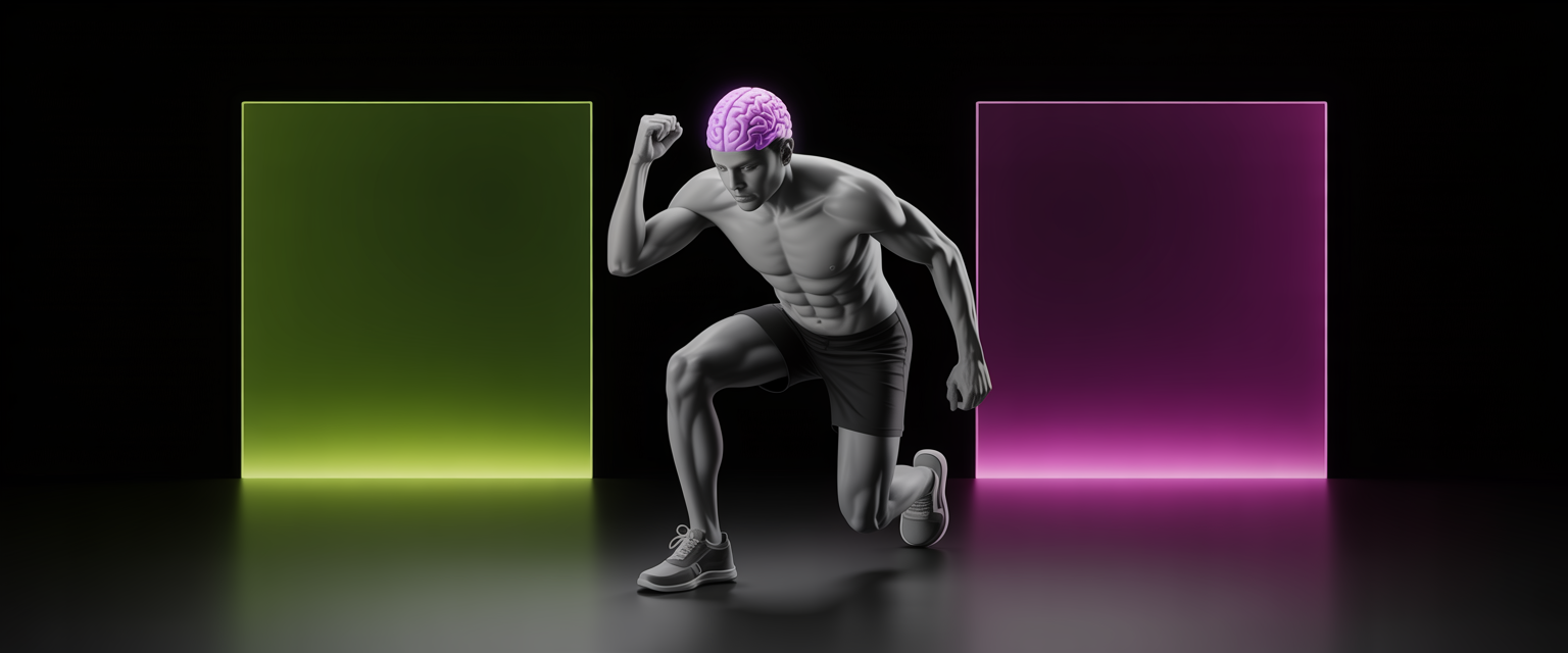 Running outdoor track, representing high-intensity aerobic exercise for enhancing cognitive function and memory.