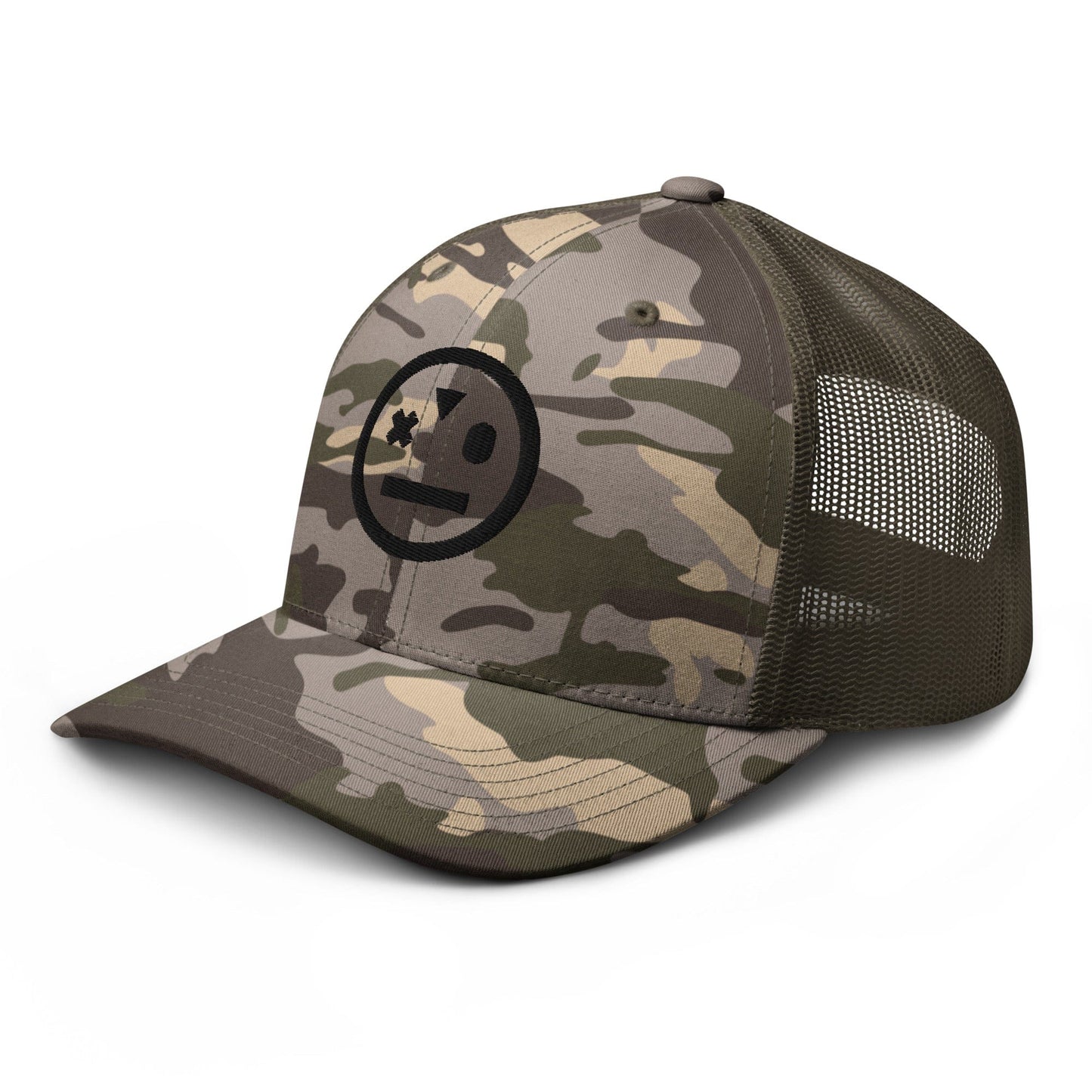 stoned ape camouflage trucker hat