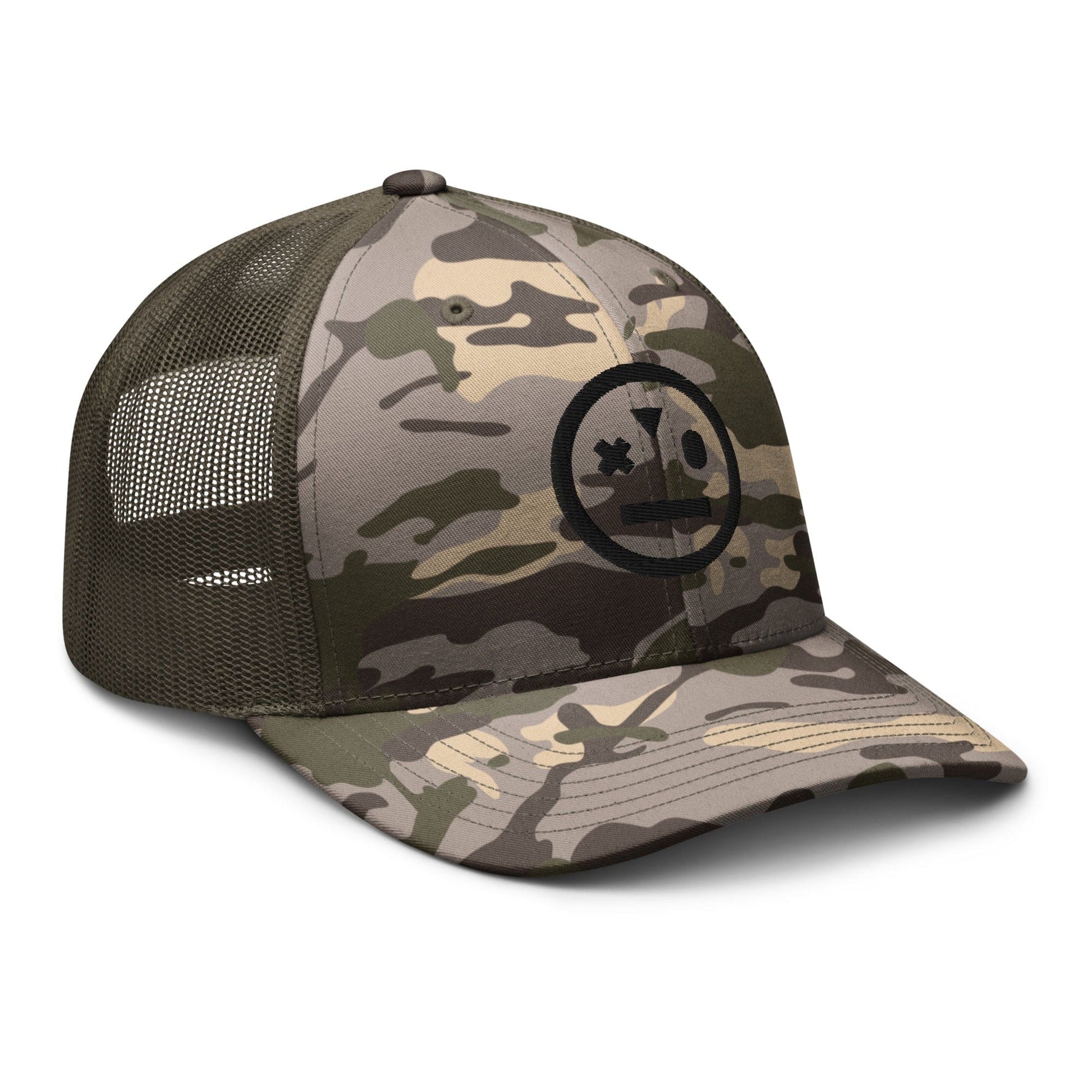 stoned ape camouflage trucker hat