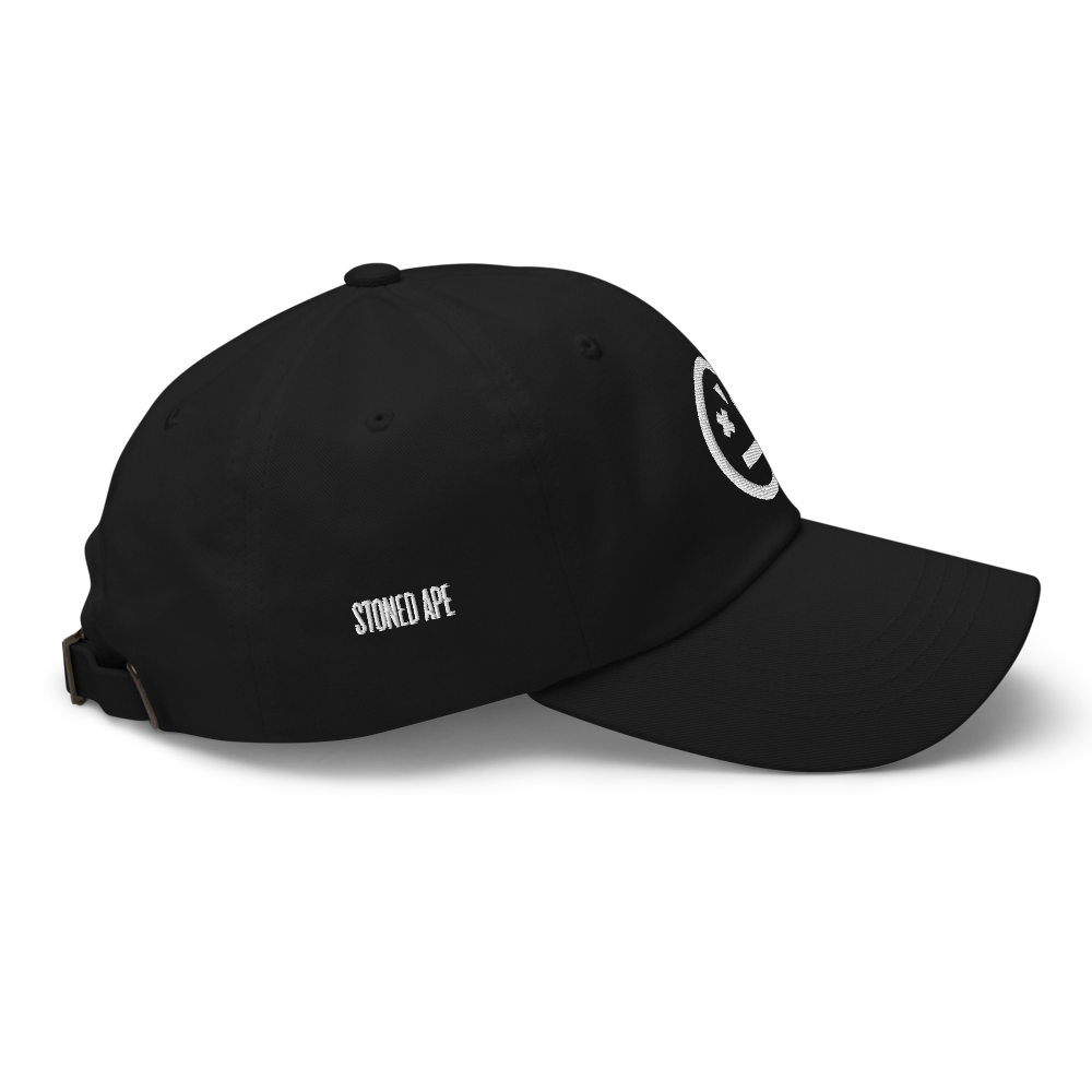 black unisex stoned ape dad hat