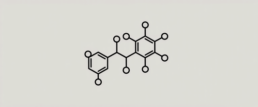 Minimalist line art of a nicotine molecule, featuring simple, monochromatic lines with ample negative space.
