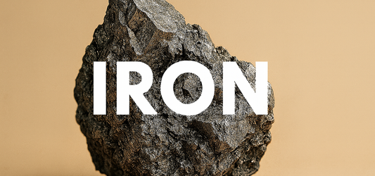 iron element on tan background