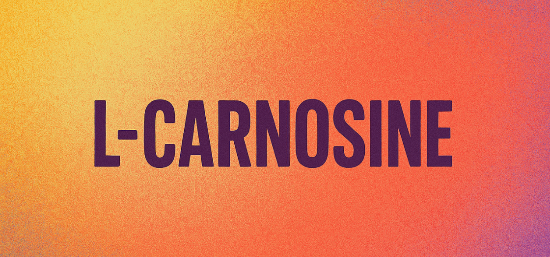l-carnosine on multi colored background