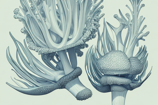 maitake mushroom illustration