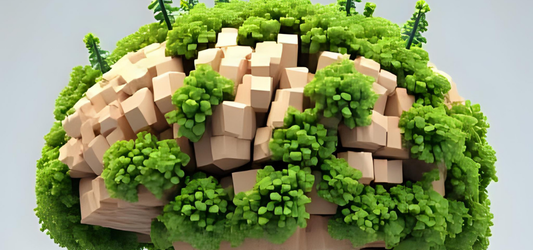 herbs growing on 3d brain