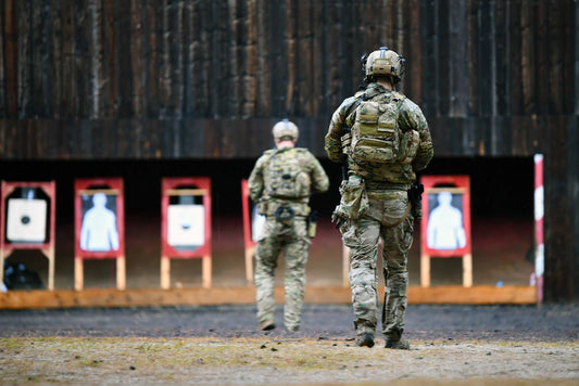 soldiers on range
