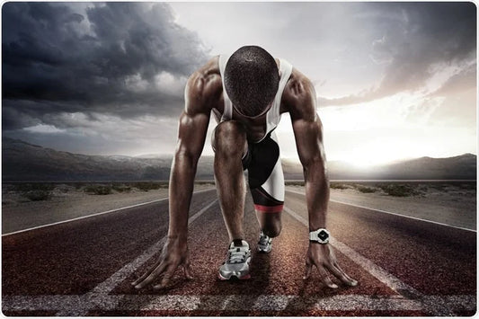 runner on starting line