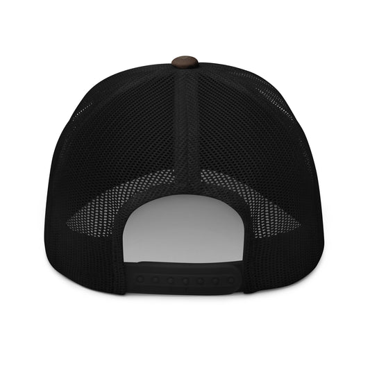 stoned ape camouflage trucker hat
