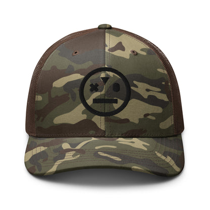 stoned ape camouflage trucker hat