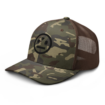 stoned ape camouflage trucker hat