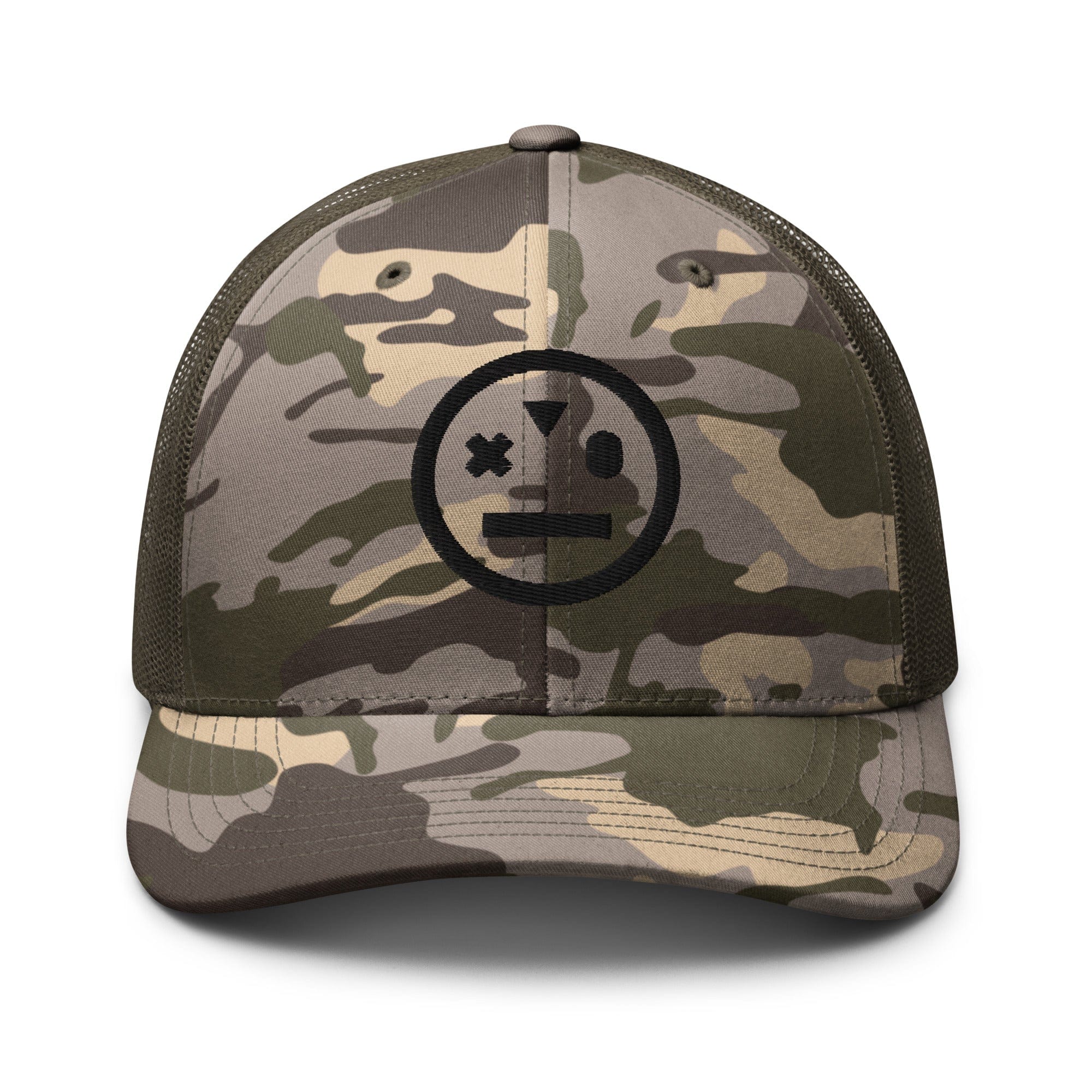 stoned ape camouflage trucker hat