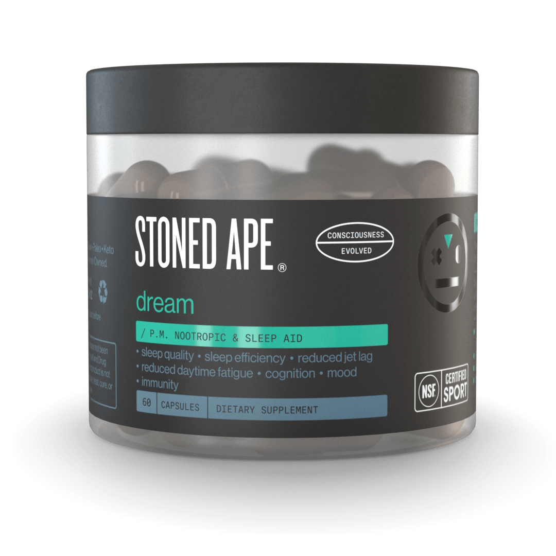 Stoned Ape PM Nootropic for sleep and focus, NSF Certified for Sport