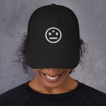 woman wearing black unisex stoned ape dad hat