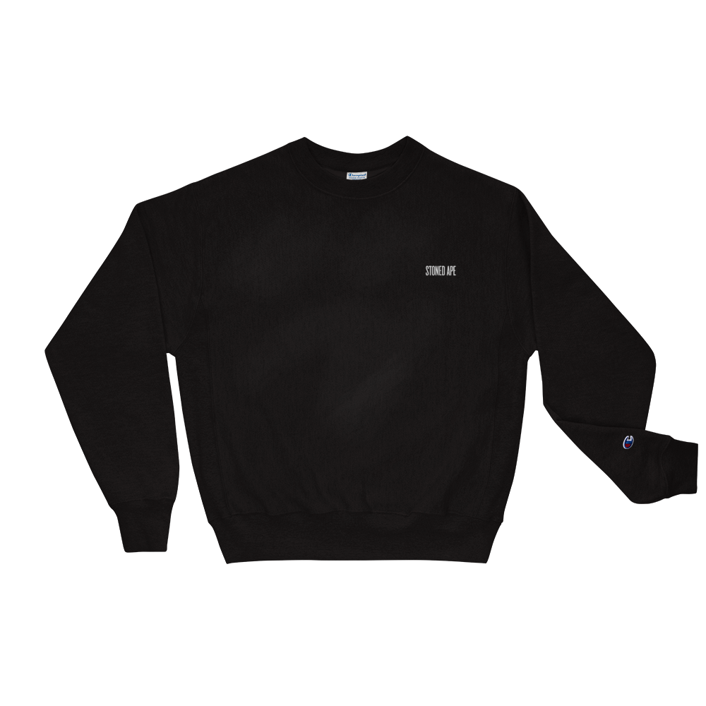 black unisex stoned ape crewneck